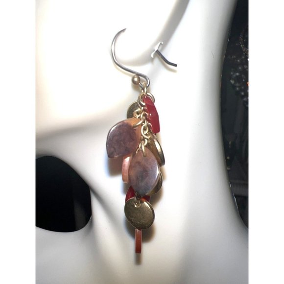 Vintage Cha-Cha Red Earrings - Picture 3 of 5